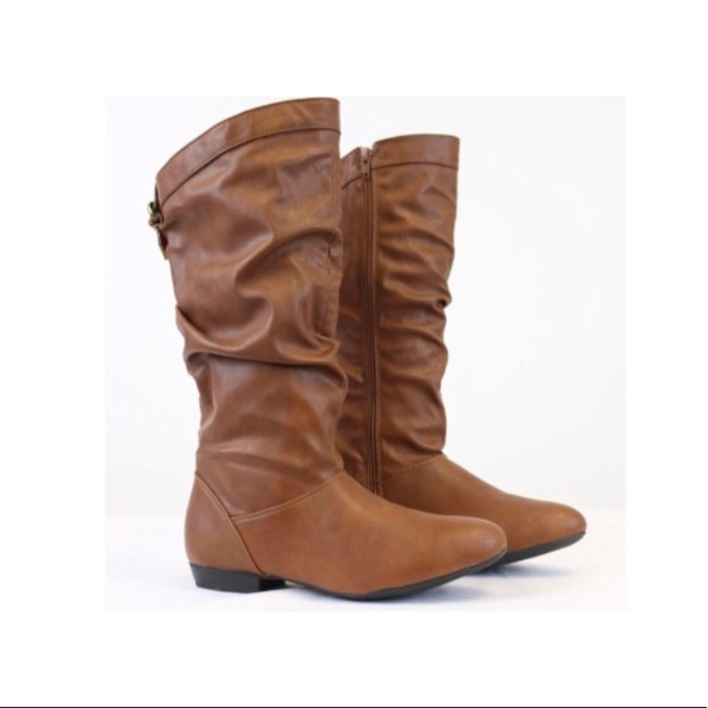 SOLD OUT//$20 Brown Mid Calf Boots, Size 8. NEW!